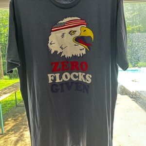 Tipsy Elves Black Short Sleeve Tee with Eagle Graphic
